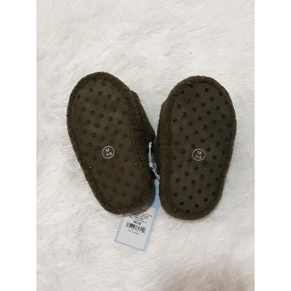 Toddler Avi Single Strap Faux Shearling Slippers 